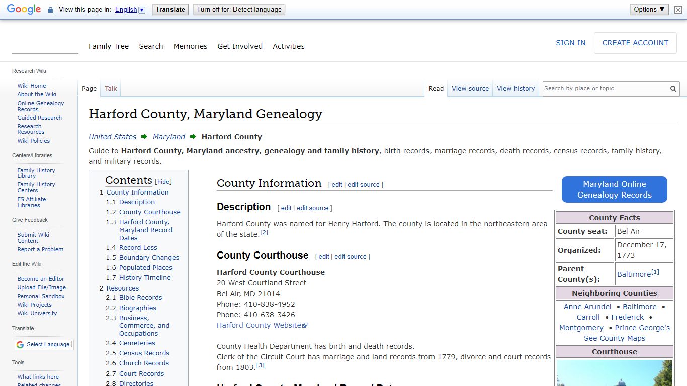 Harford County, Maryland Genealogy • FamilySearch